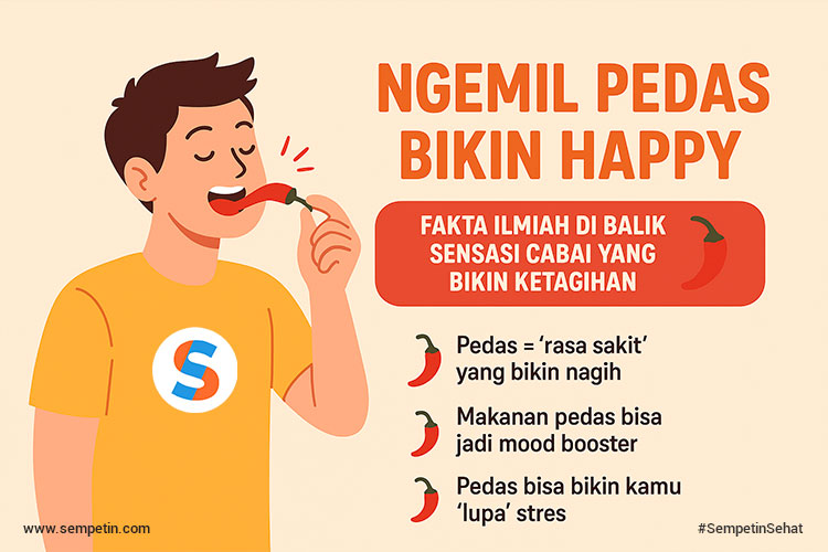 Ngemil Pedas Bikin Happy, Bukan Sekadar Sensasi di Lidah!