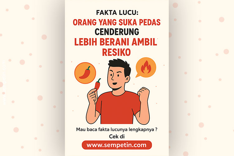 Orang yang Suka Pedas Cenderung Lebih Berani Ambil Risiko