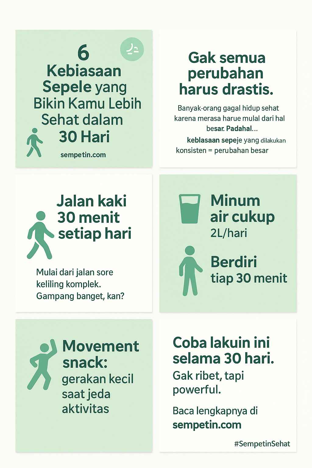 Pola Hidup Sehat: 6 Kebiasaan Sepele yang Bisa Bikin Kamu Lebih Fit dalam 30 Hari