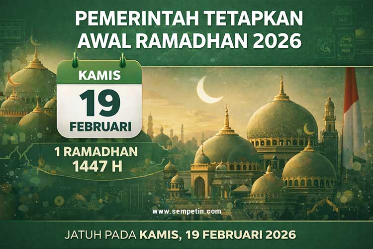 Pemerintah Resmi Tetapkan Awal Ramadhan 1447 H Jatuh pada 19 Februari 2026
