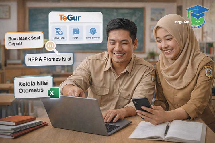 TeGur, Solusi Cerdas untuk Guru Bikin Soal, RPP, Prota, Promes, dan Kelola Nilai Jadi Super Cepat